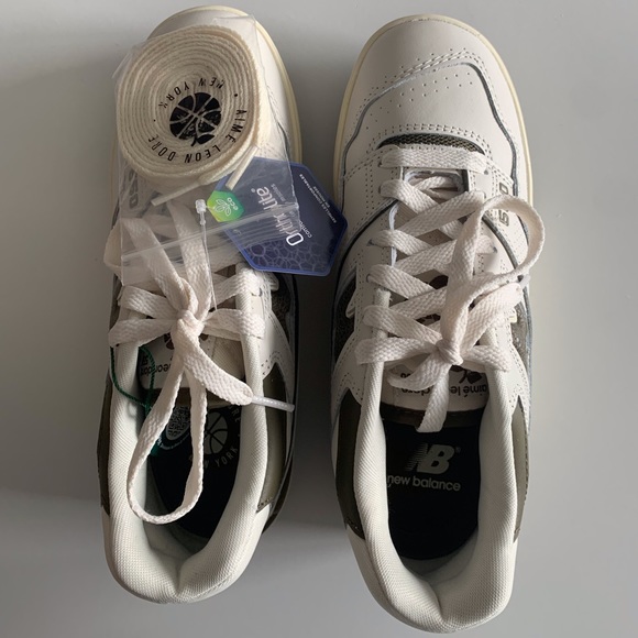 Aime Leon dore x new balance 550 in olive green (5M/6.5W). Worn twice - Picture 6 of 10